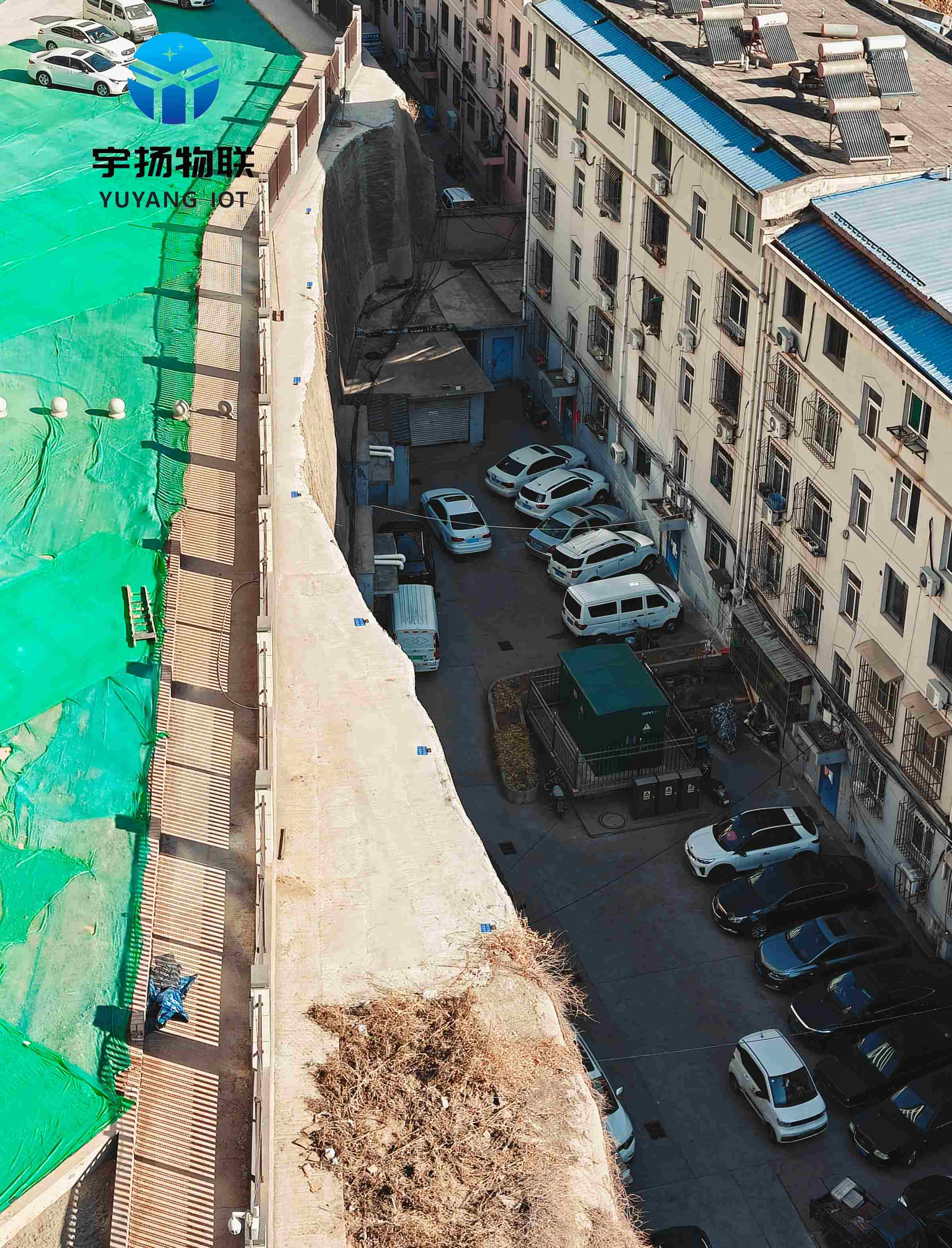 山西阳泉市丽馨苑小区边坡监测