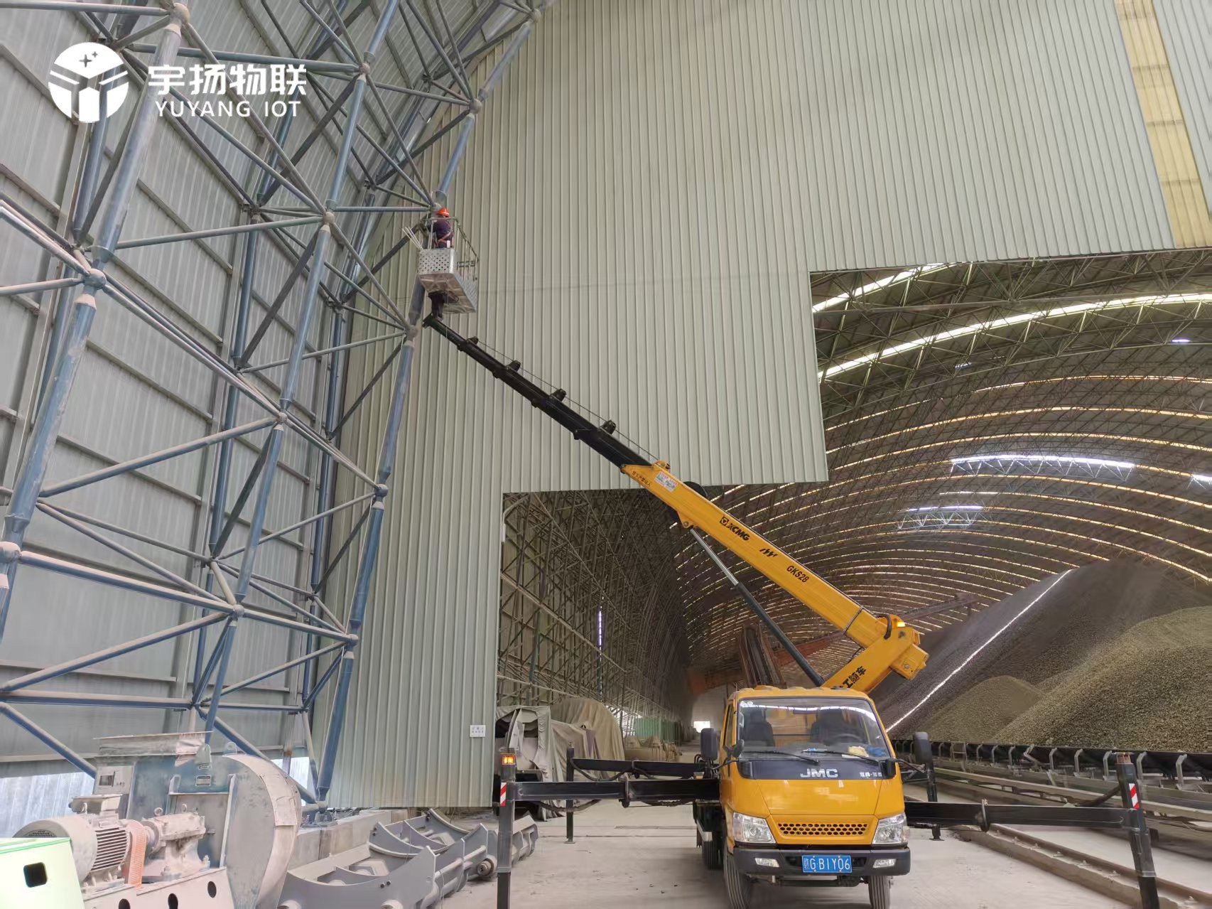 江西瑞昌亚东水泥厂石灰石仓结构监测